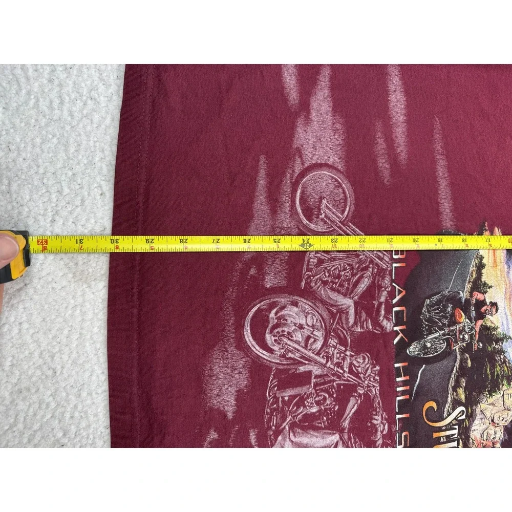 Vintage Sturgis Shirt Mens 2XL Red Black Hills Rally Wolf Eagle 2002 Tee AOP